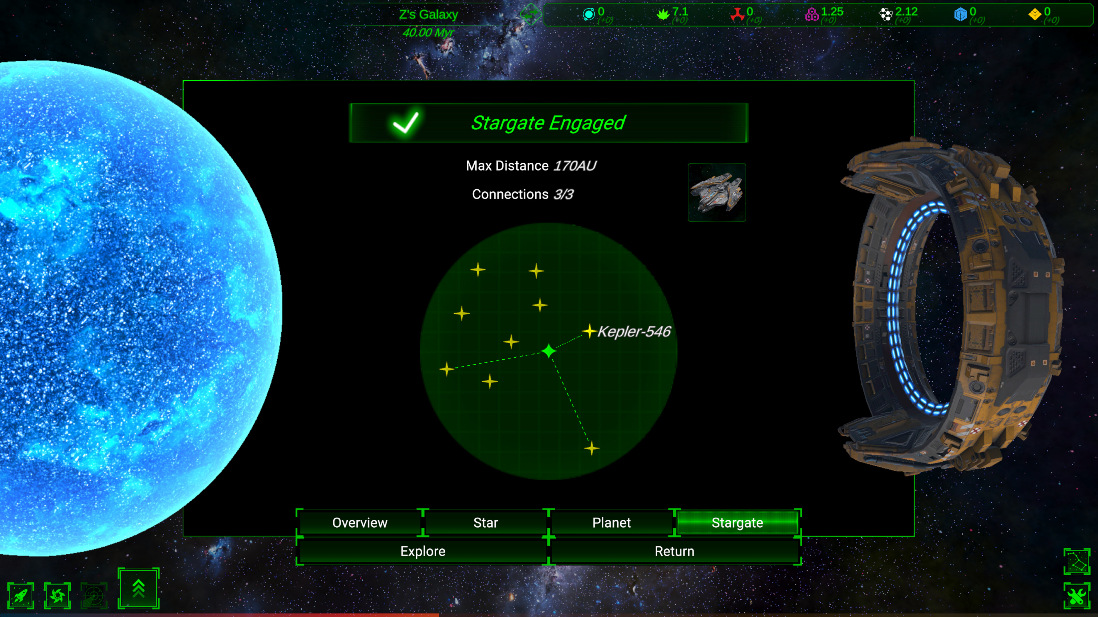 Galactic Simulator2: Stargate screenshot 2