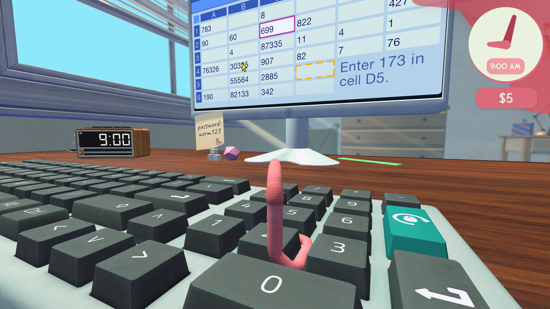 Worming from Home gameplay screenshot 1