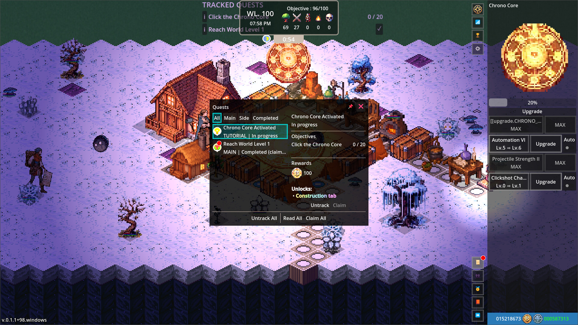 Chronominion Idler screenshot 2