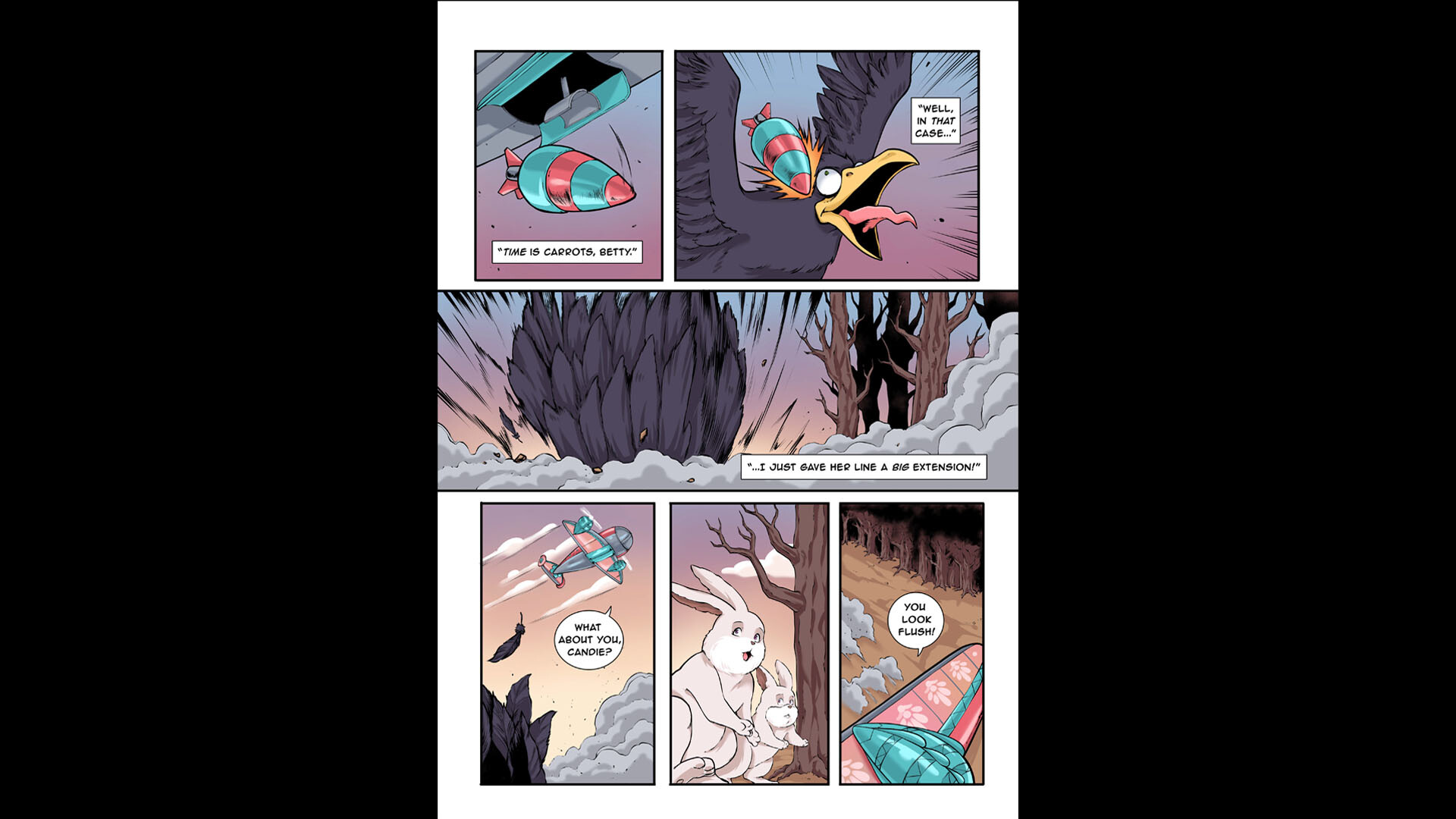 Air Hares: Floppy Flights of Fancy - Digital Comic Book screenshot 3