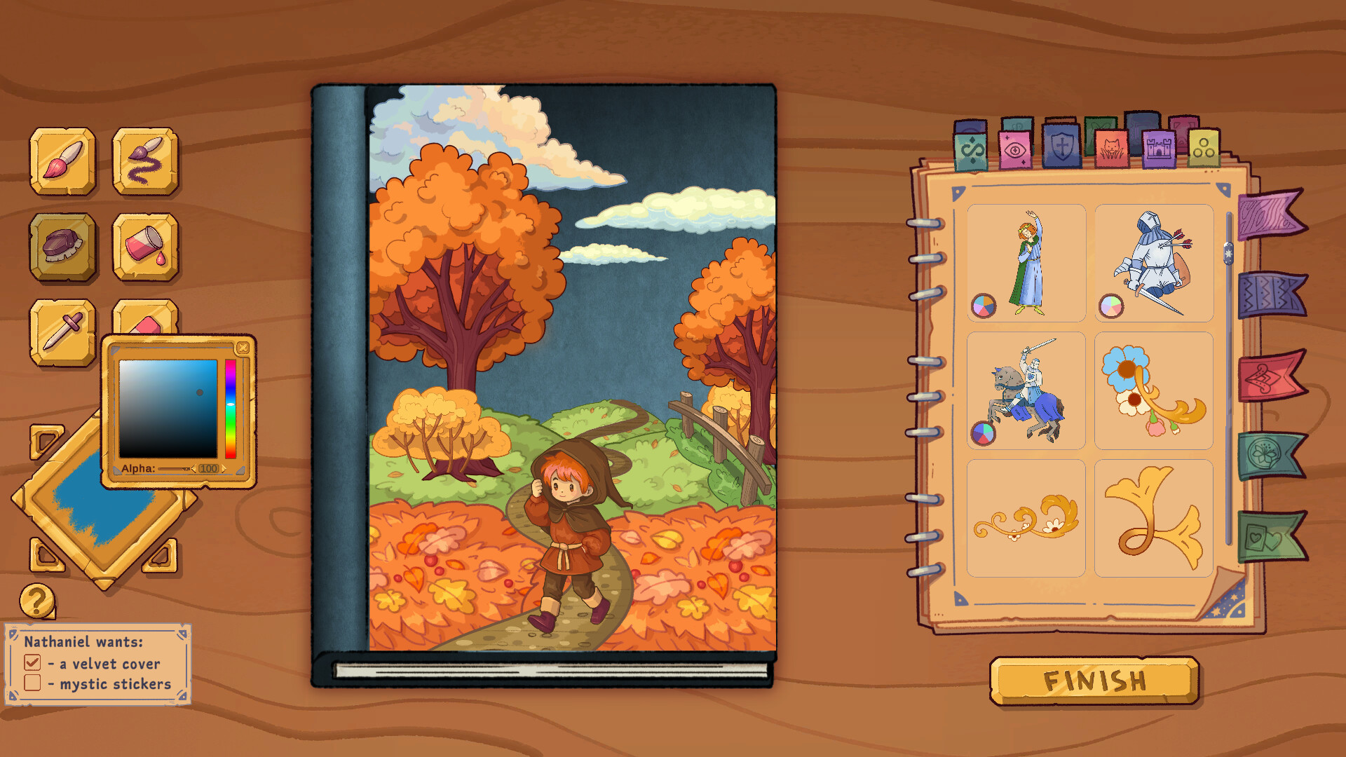 Bookbinding Dark Cozy Sim Build 24391453 gameplay screenshot 1