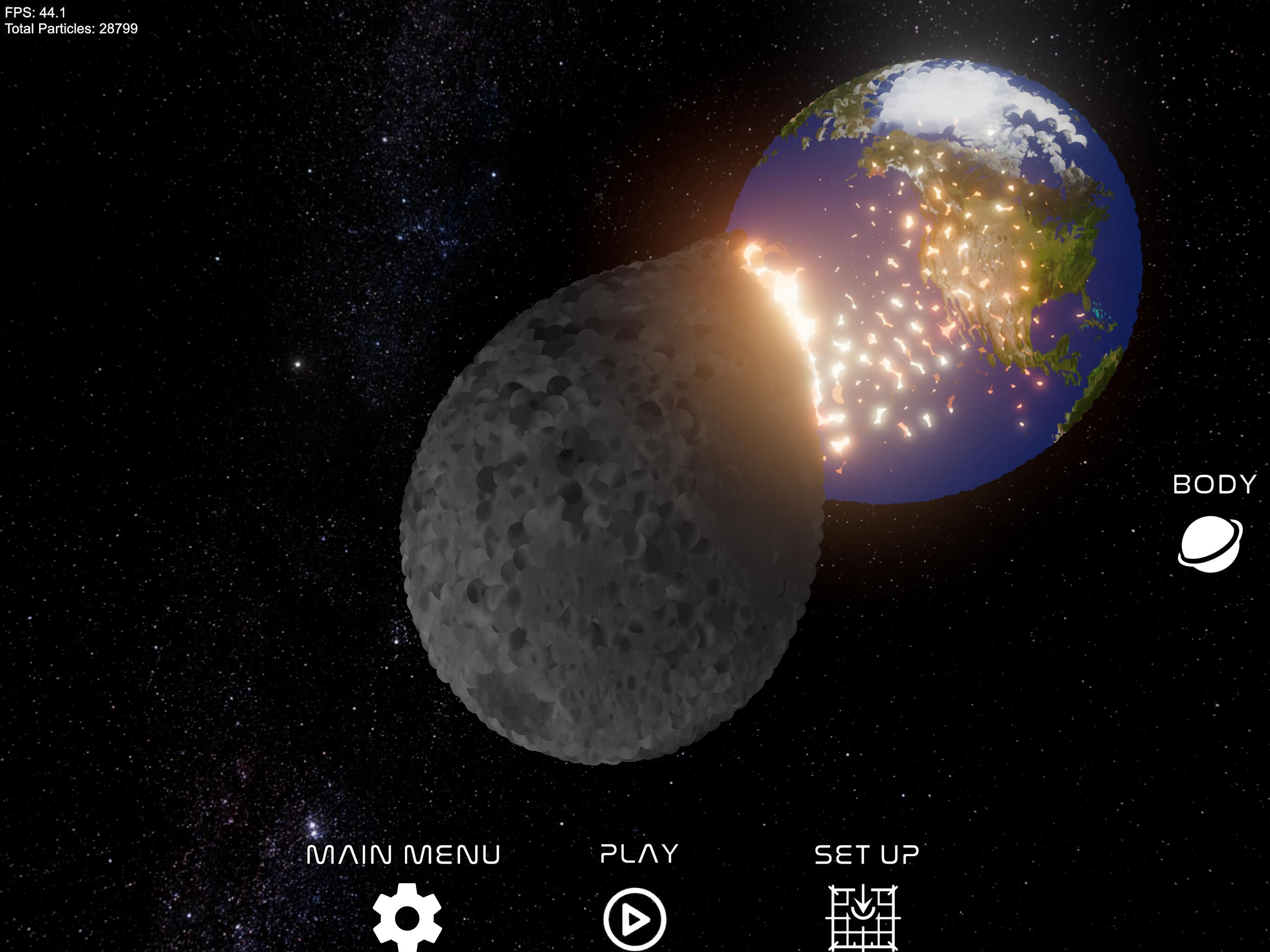 Space Crash Simulator screenshot 1