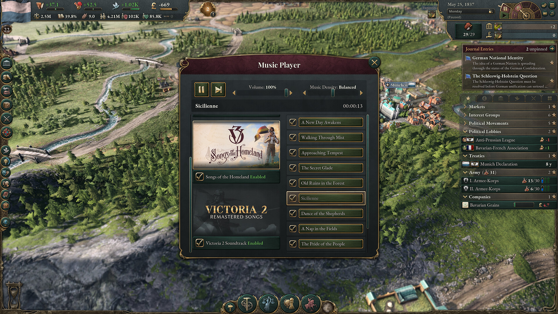 Victoria 3: Songs of the Homeland - Music Pack screenshot 1