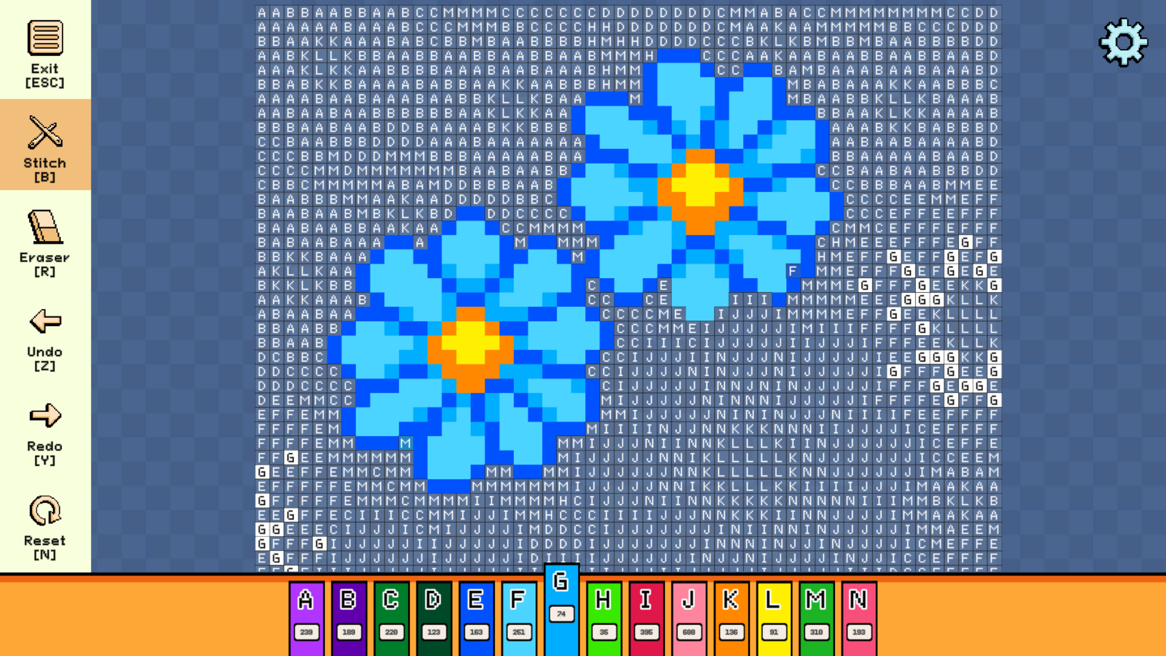 Pixel Cross Stitch - Flowers and Butterflies Pack 3 screenshot 4