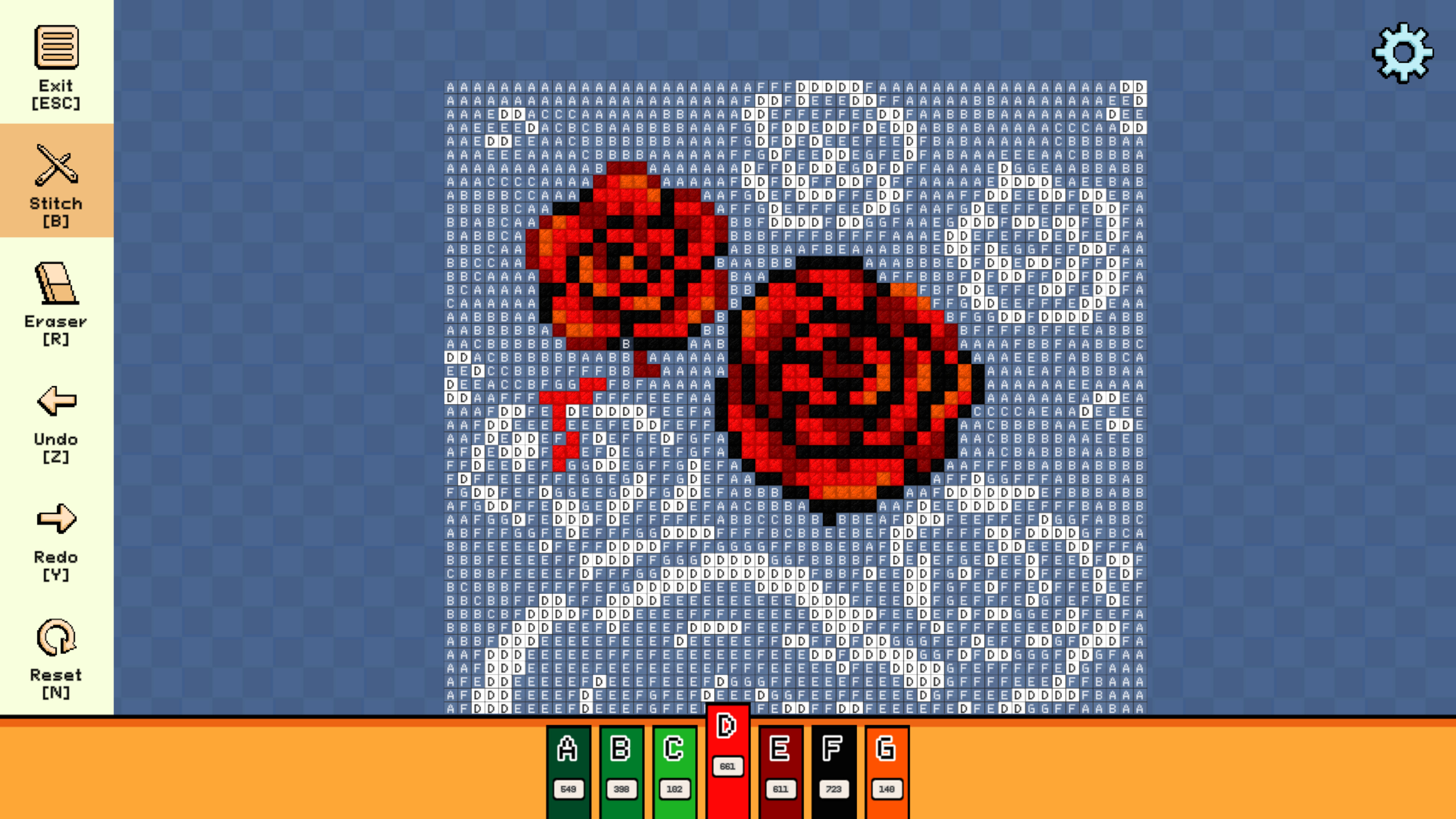 Pixel Cross Stitch - Flowers and Butterflies Pack 3 screenshot 2