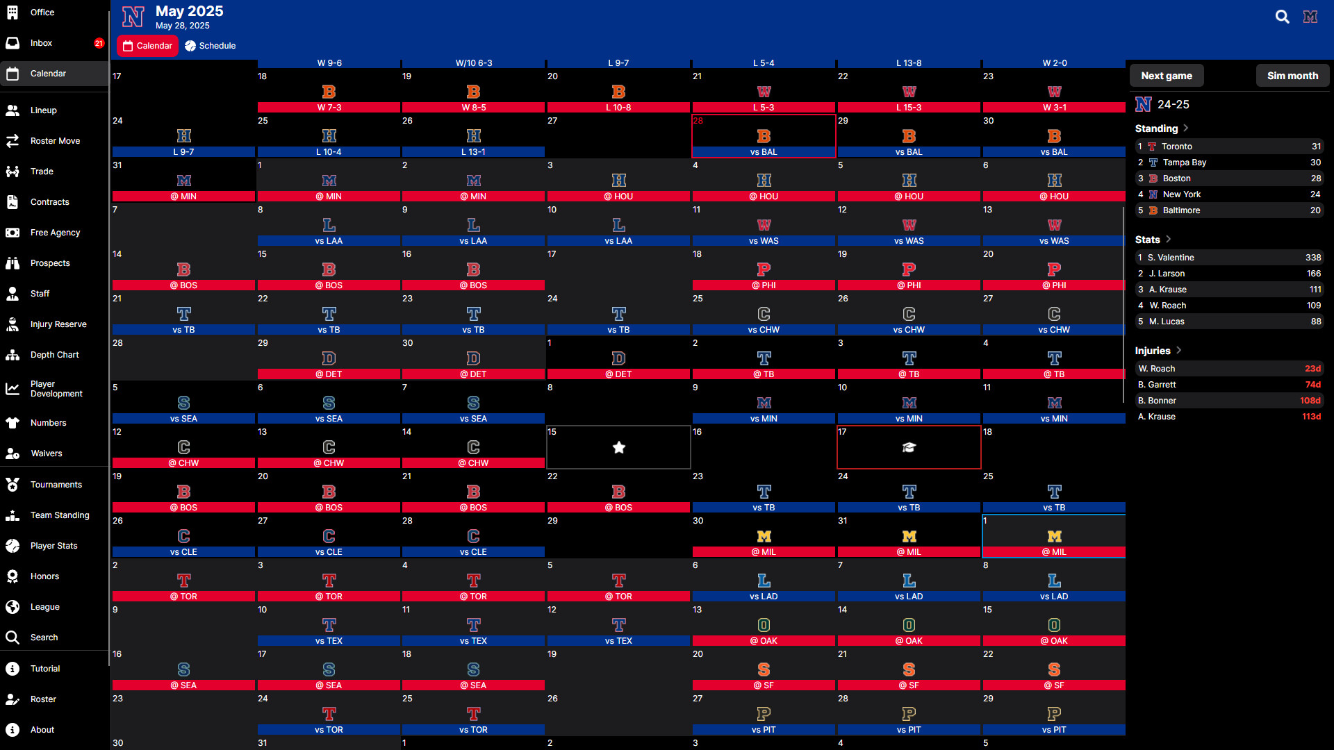 Baseball Legacy Manager 25 screenshot 7