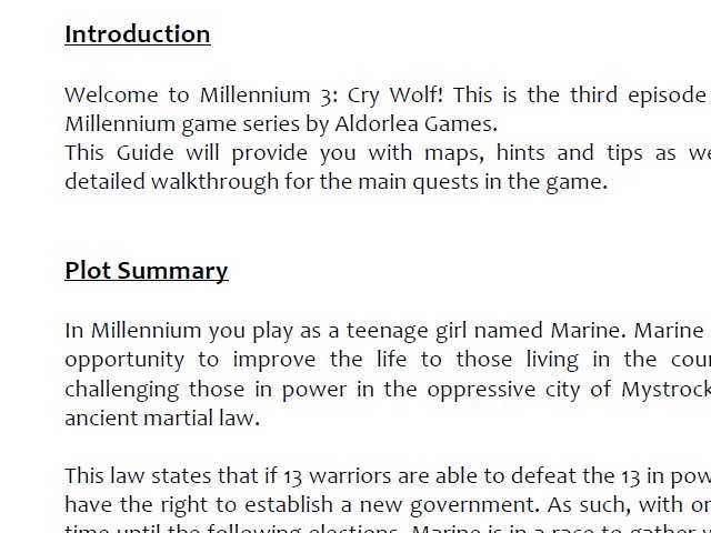Millennium 3 - Official Guide screenshot 2