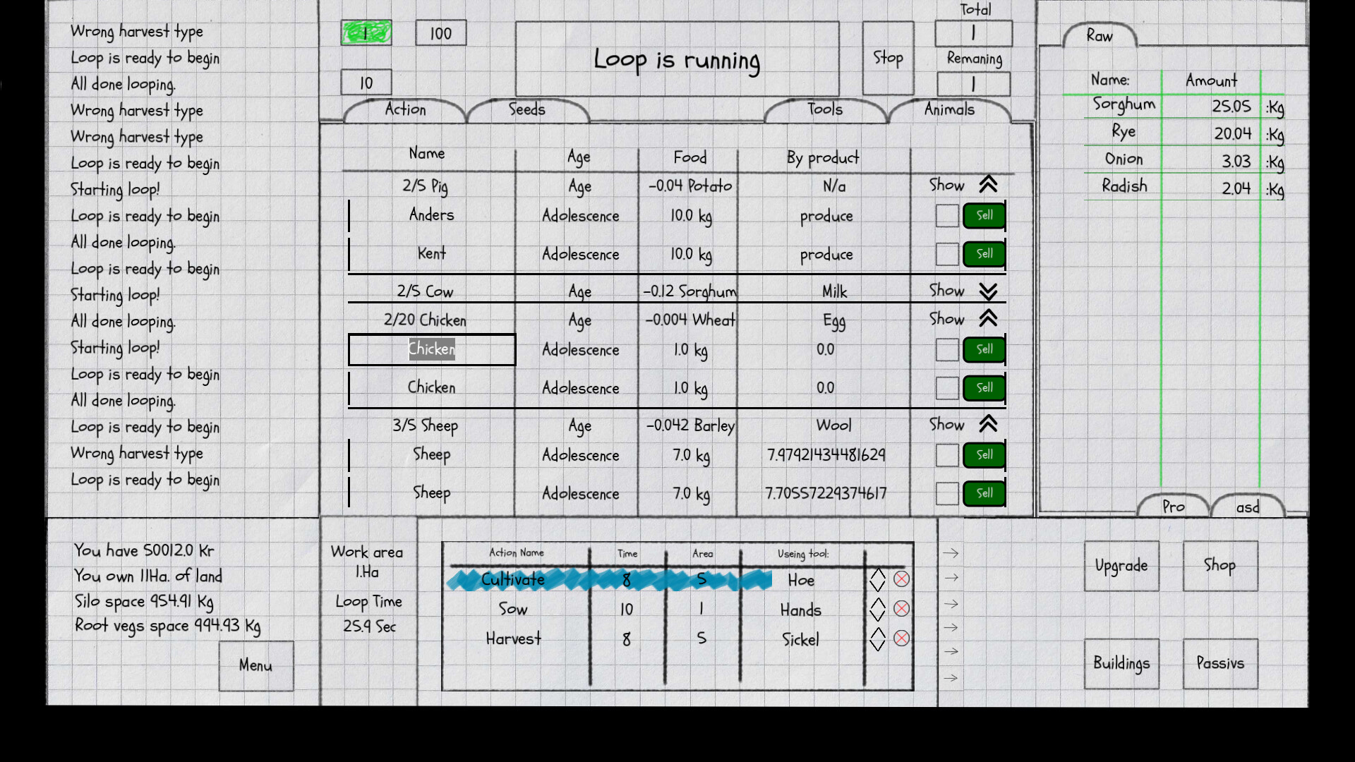 Farmer's Loop screenshot 1