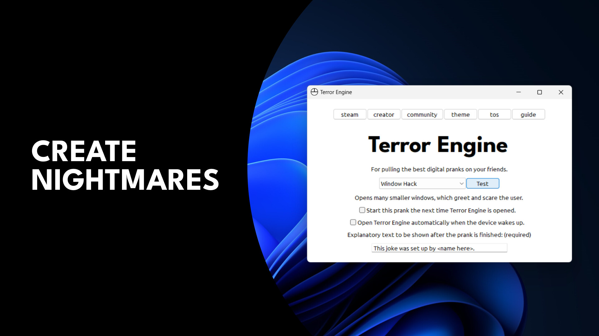 Terror Engine screenshot 1