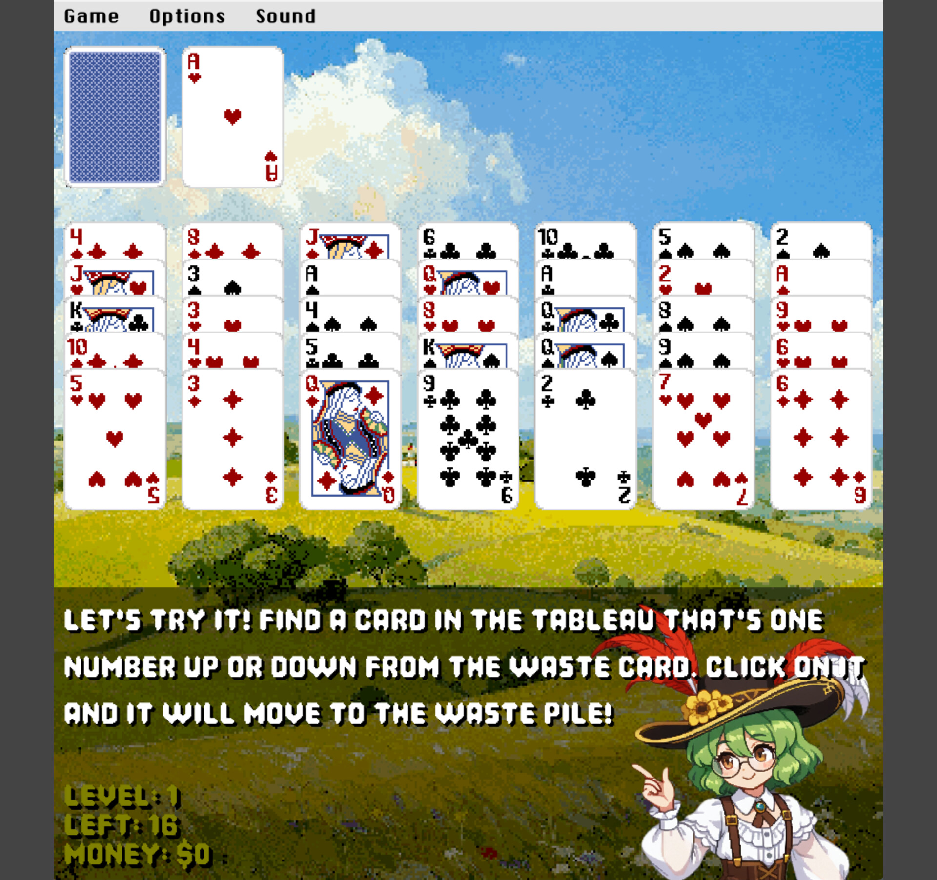 Misty's Super Golf Solitaire screenshot 1
