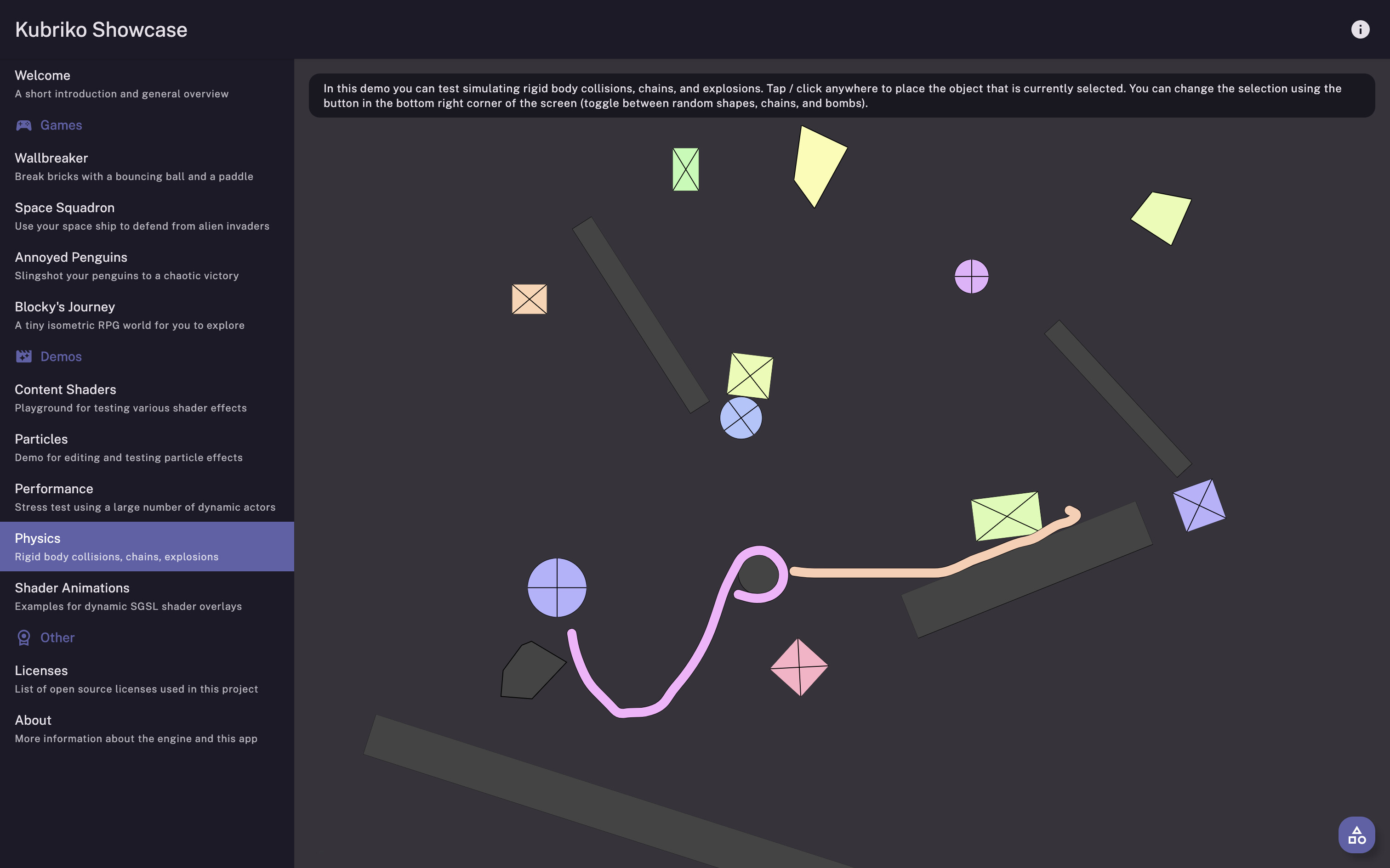 Kubriko Showcase screenshot 4