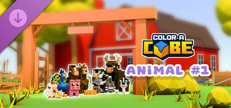 Color-A-Cube - Farm Animal Pack #1