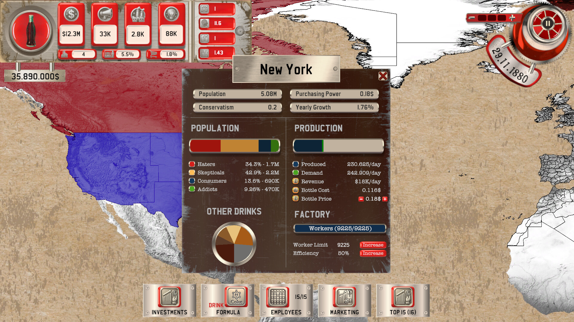 Cola Tycoon screenshot 2