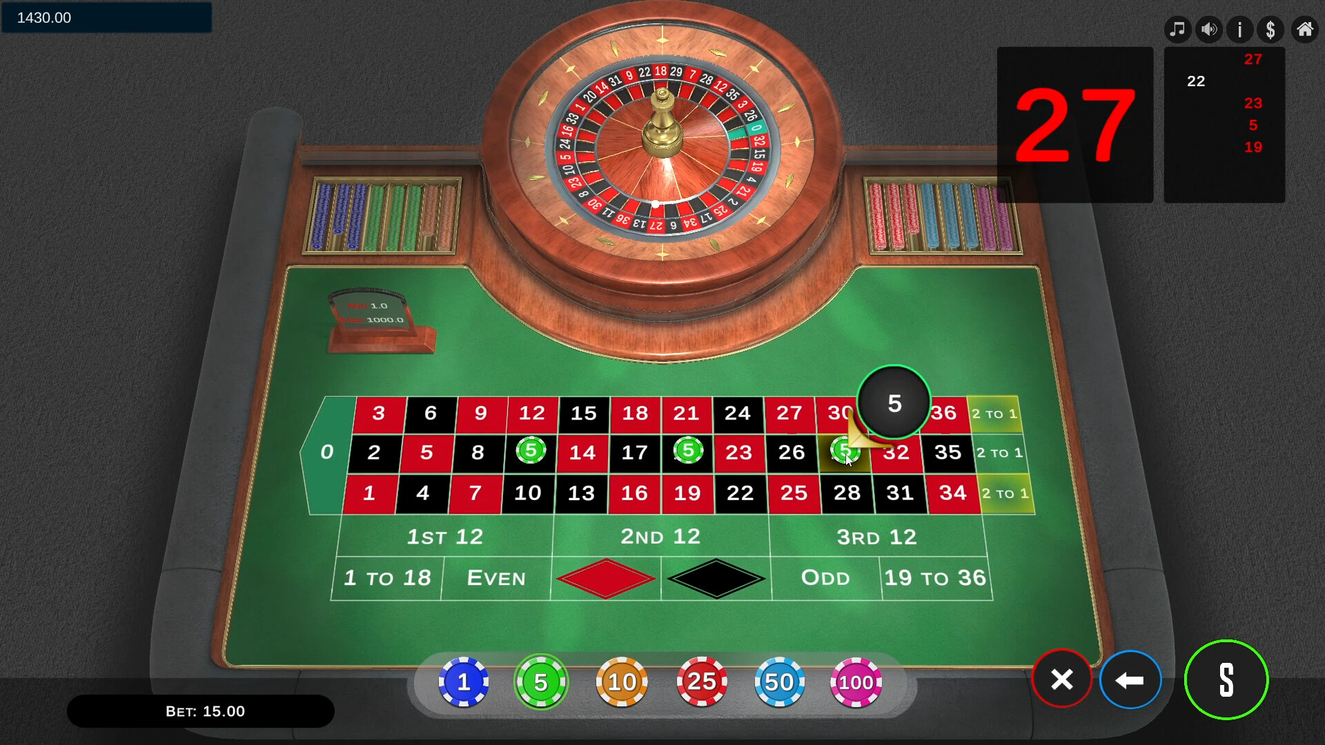 Roulette Pro Simulator screenshot 3