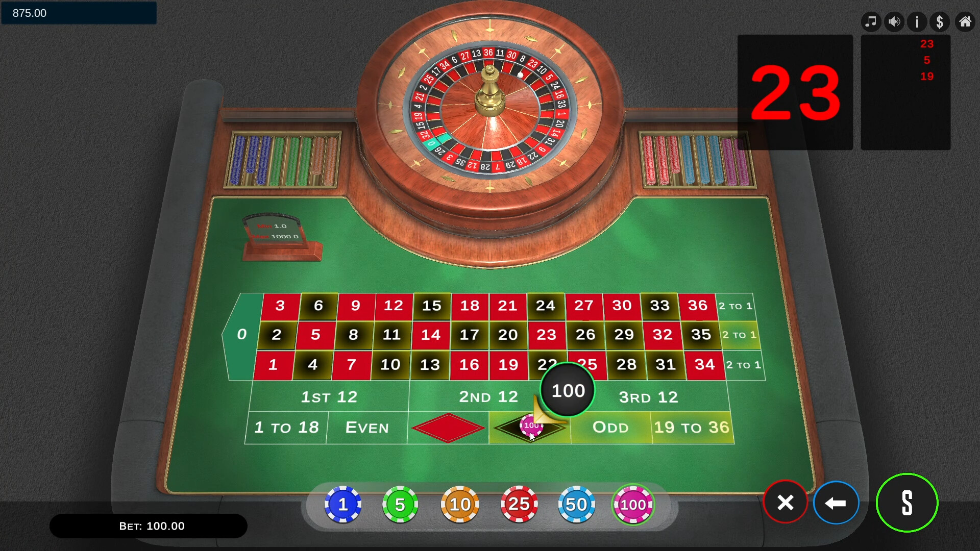Roulette Pro Simulator screenshot 5