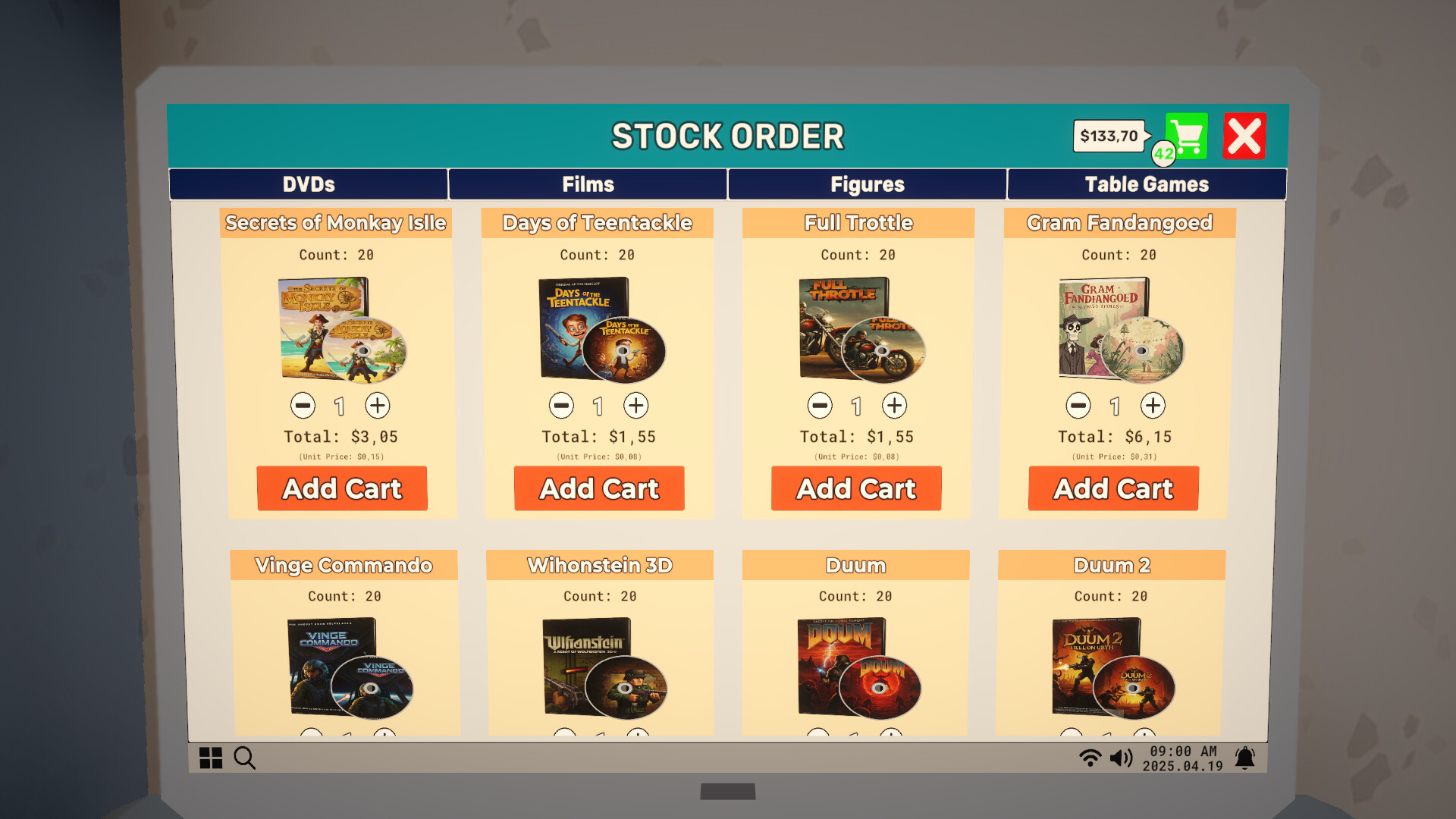 DVD Store Simulator screenshot 7