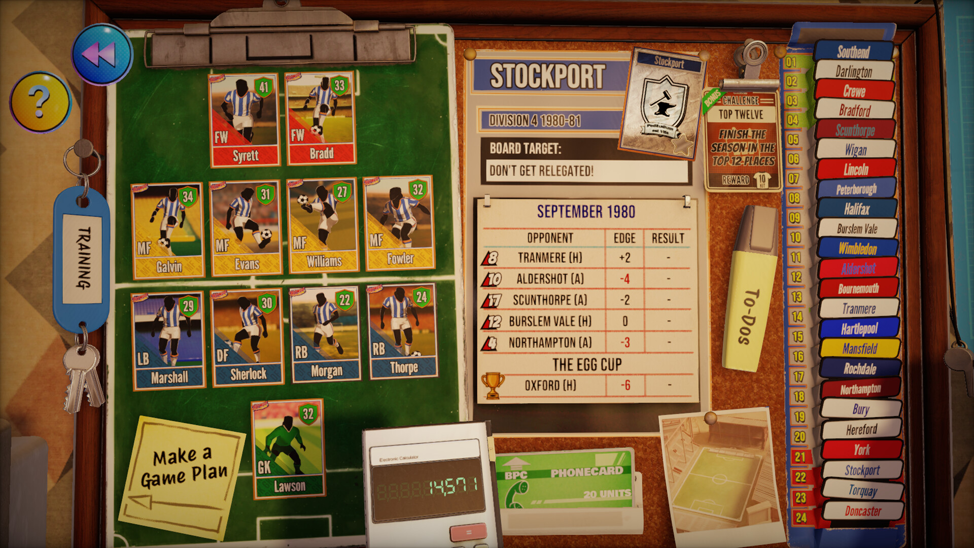 NUTMEG! A Nostalgic Deckbuilding Football Manager screenshot 4