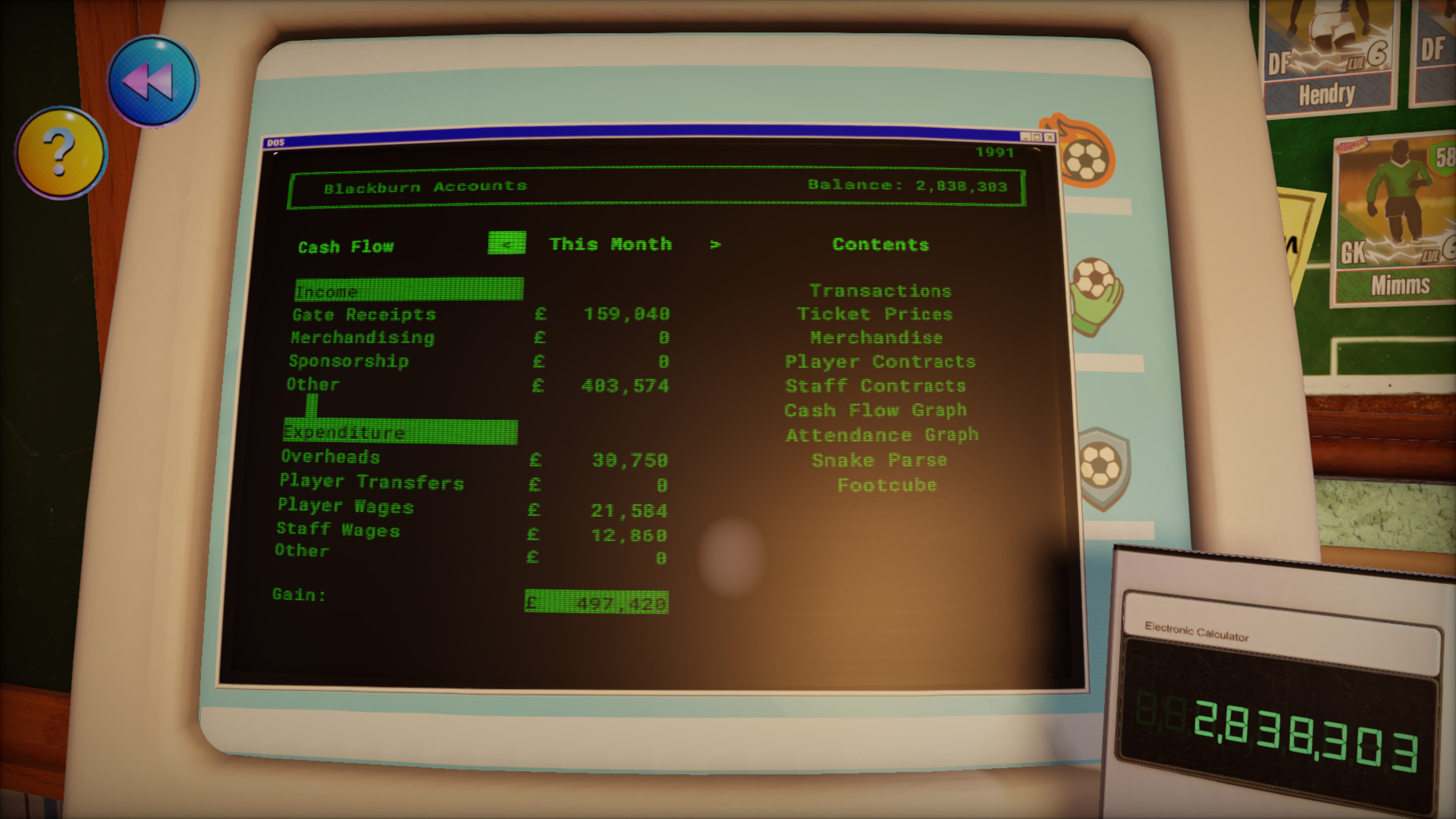 NUTMEG! A Nostalgic Deckbuilding Football Manager screenshot 8