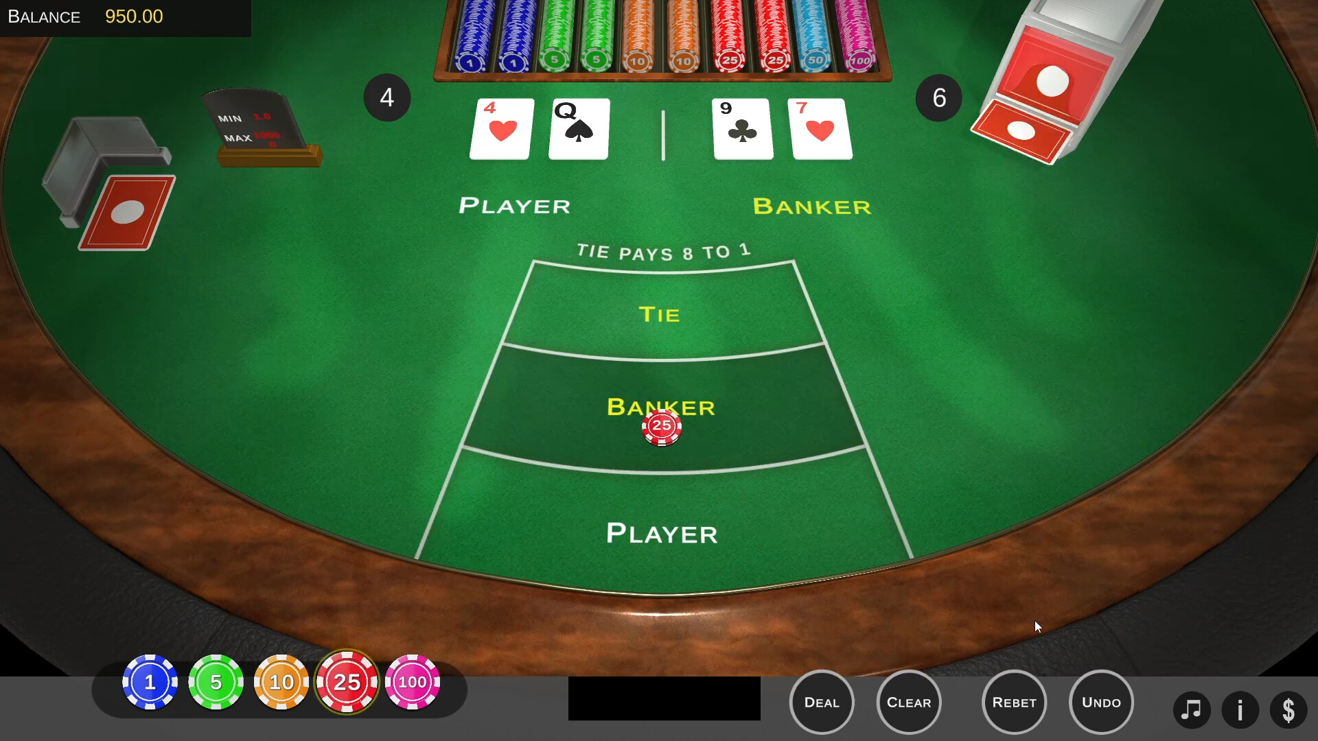 Baccarat screenshot 1