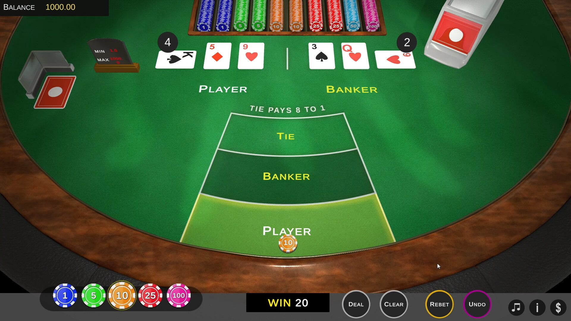 Baccarat screenshot 2