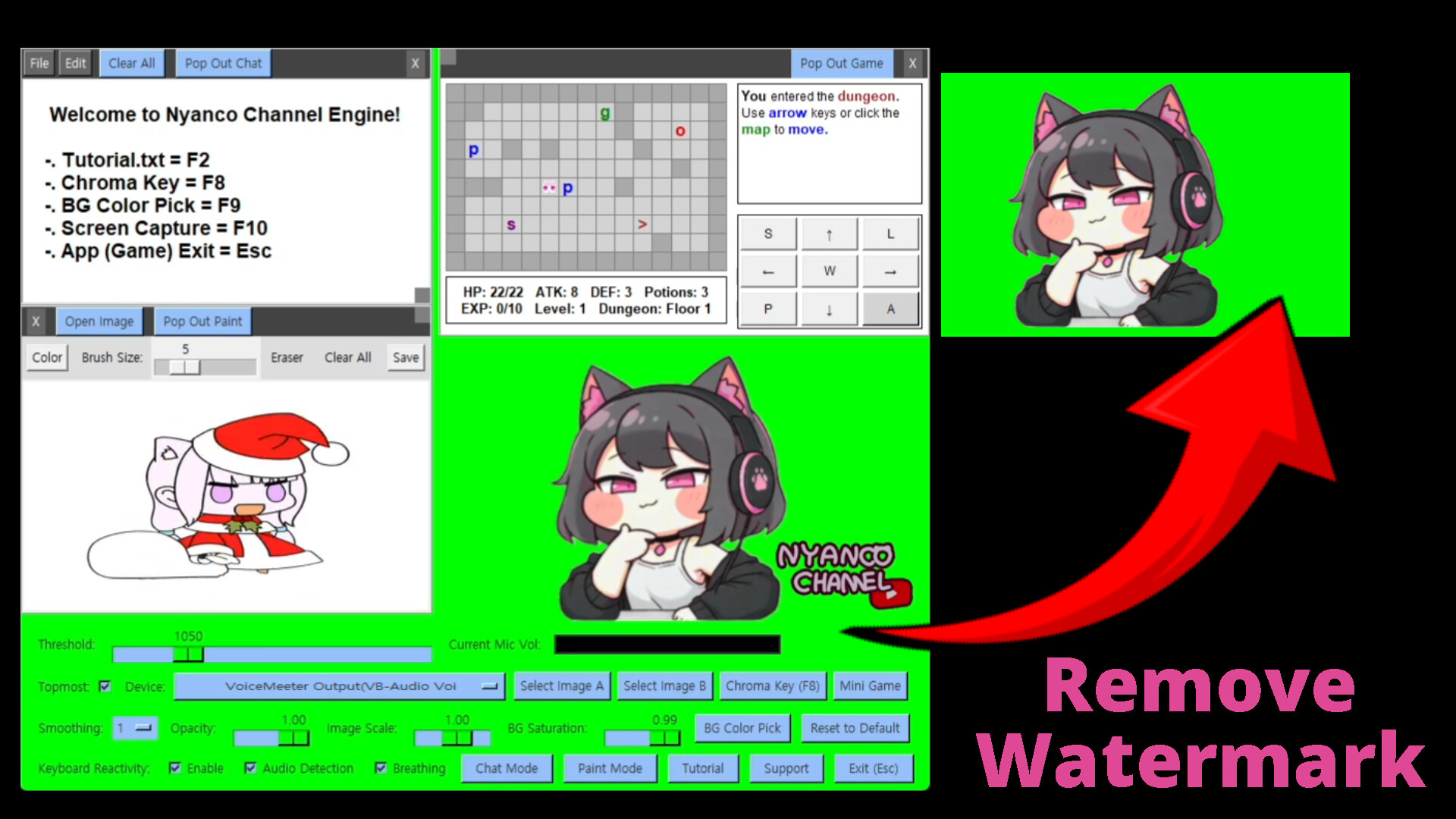 Nyanco Channel Engine - Remove Watermark screenshot 1