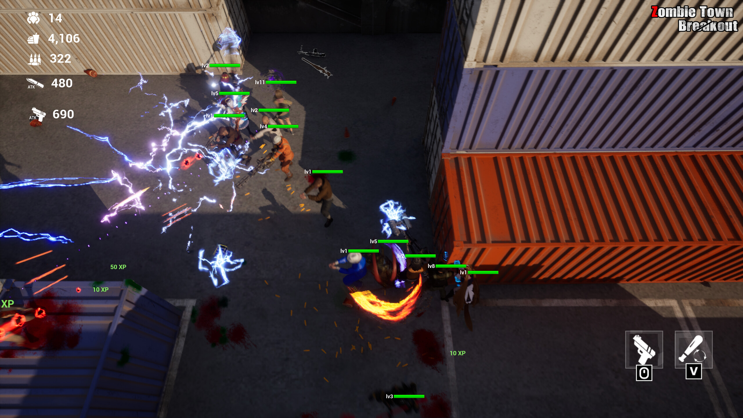 Zombie Town Breakout screenshot 2