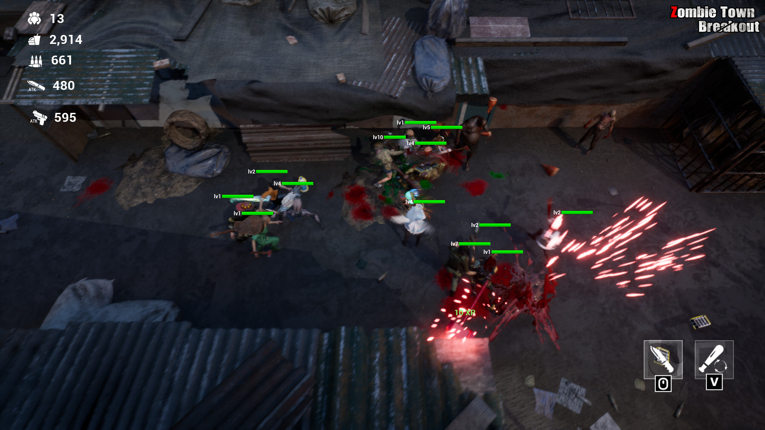 Zombie Town Breakout screenshot 1