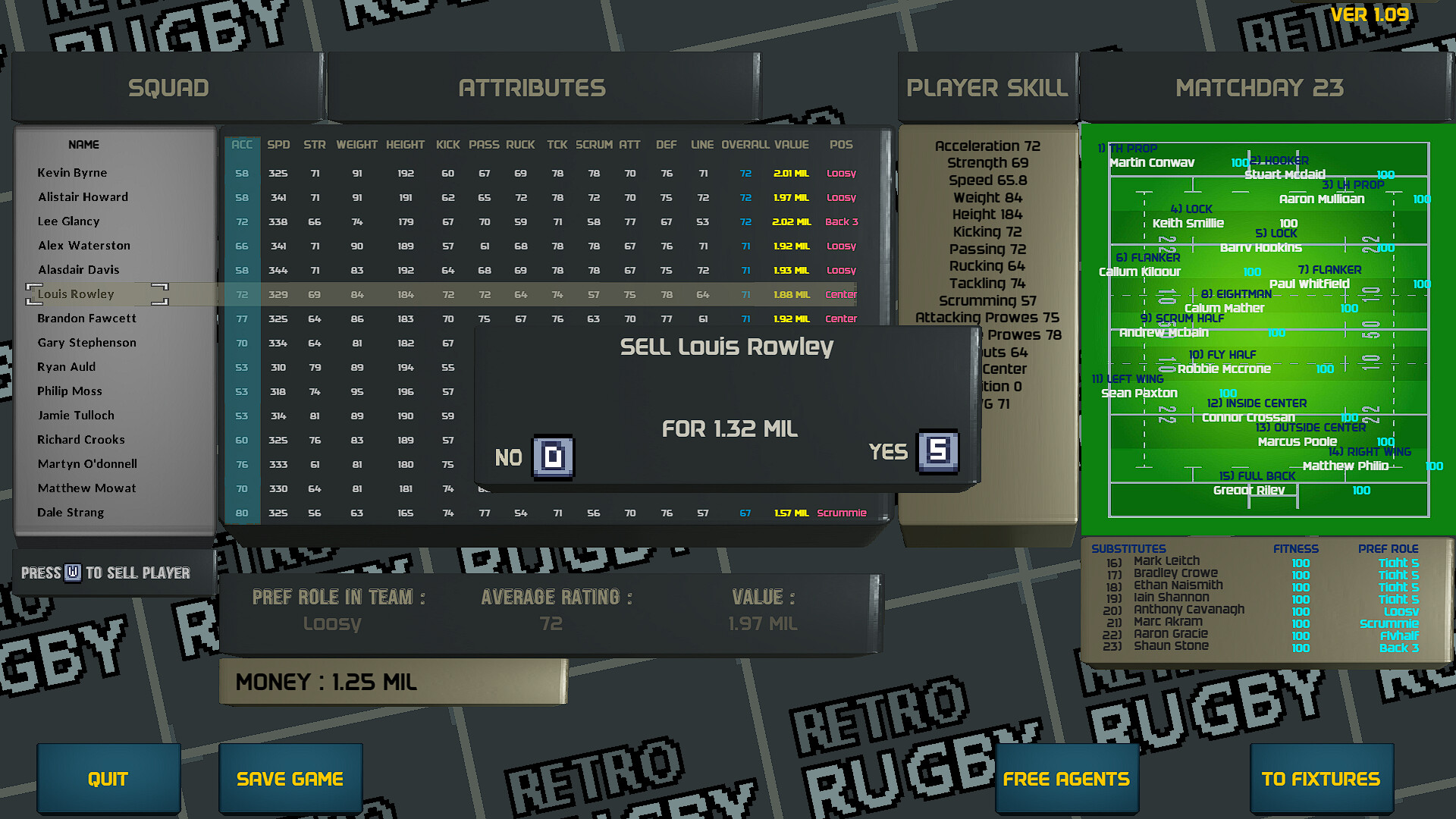 Retro Rugby screenshot 8