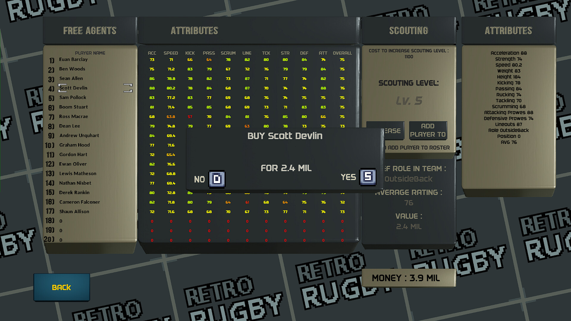 Retro Rugby screenshot 9