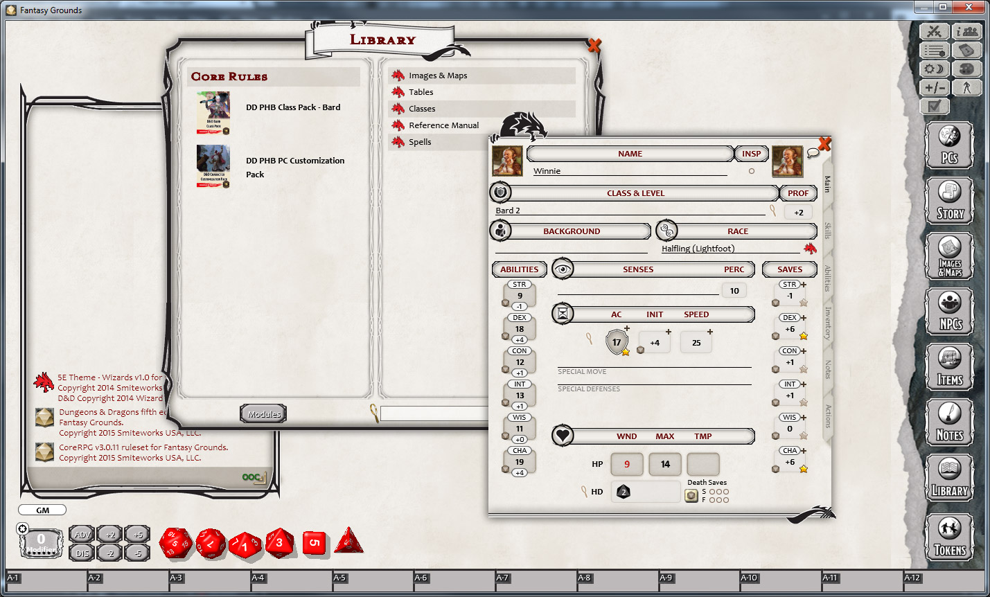 Fantasy Grounds - D&D Bard Class Pack screenshot 4