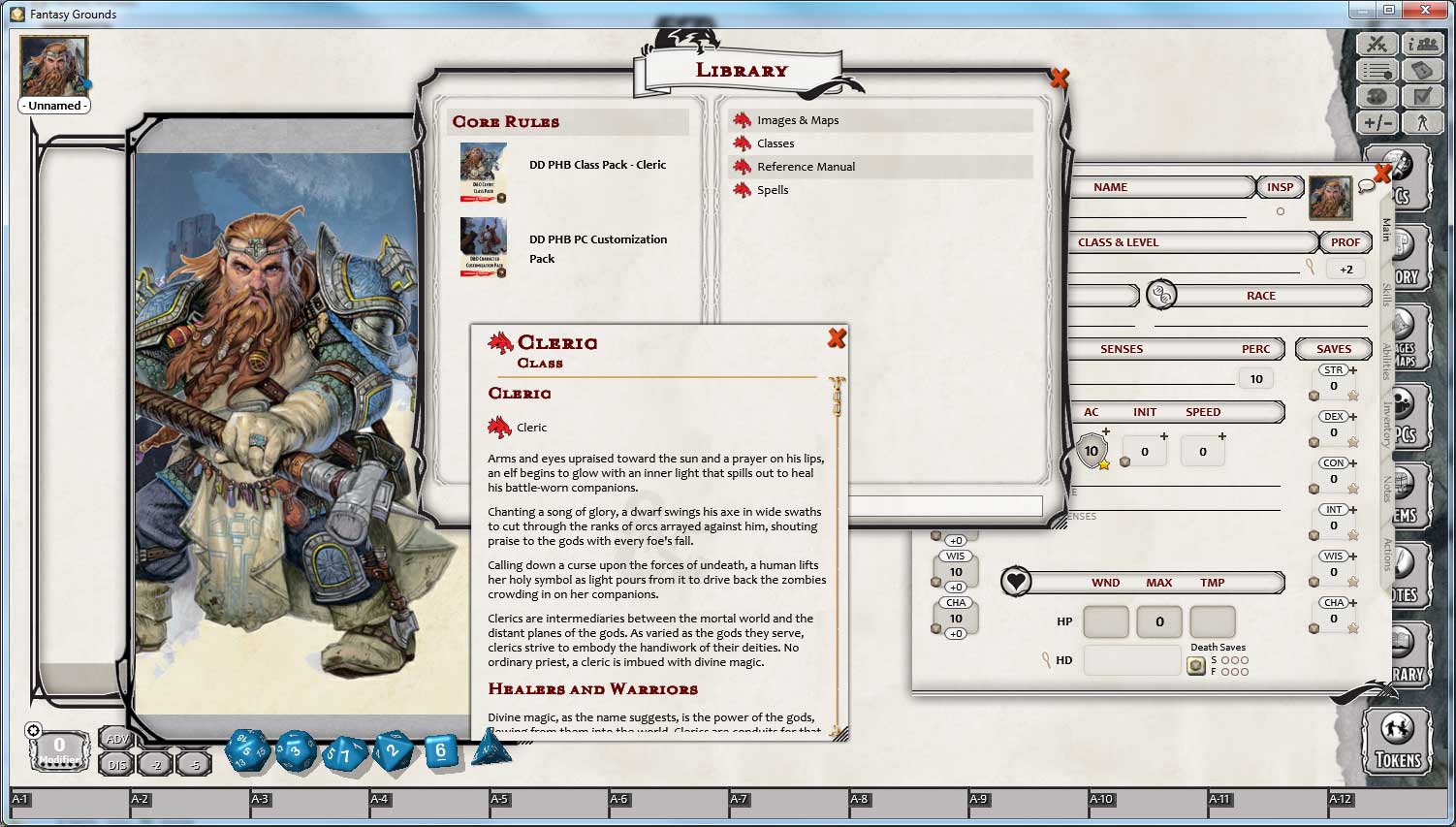 Fantasy Grounds - D&D Cleric Class Pack screenshot 3