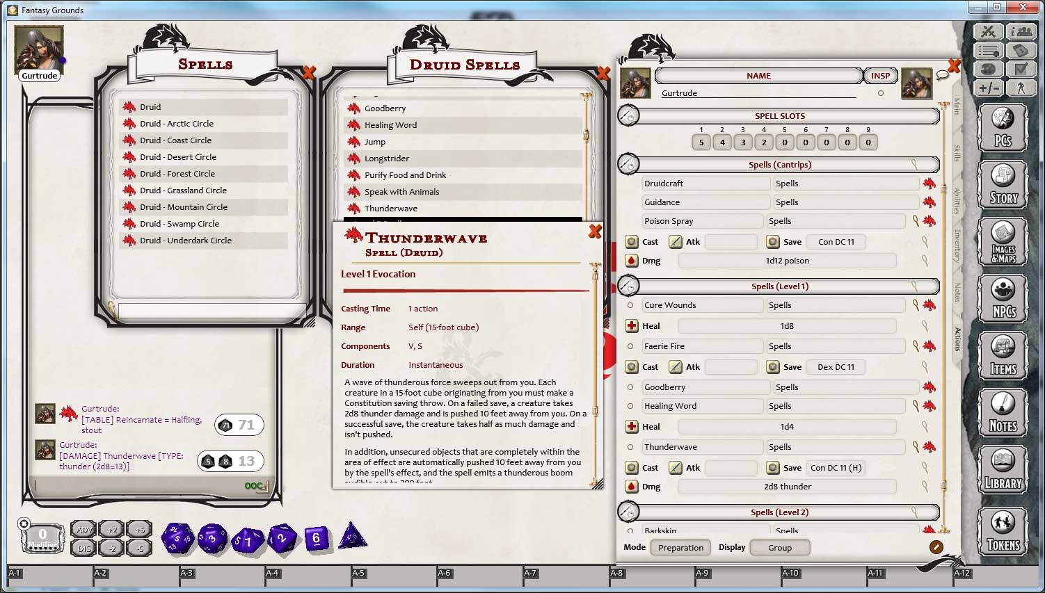 Fantasy Grounds - D&D Druid Class Pack screenshot 4