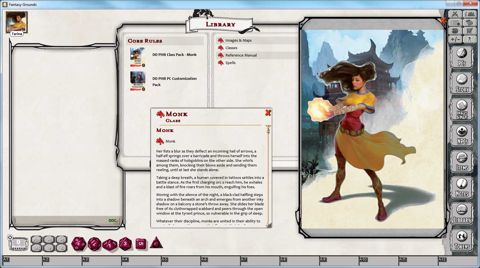 Fantasy Grounds - D&D Monk Class Pack screenshot 1