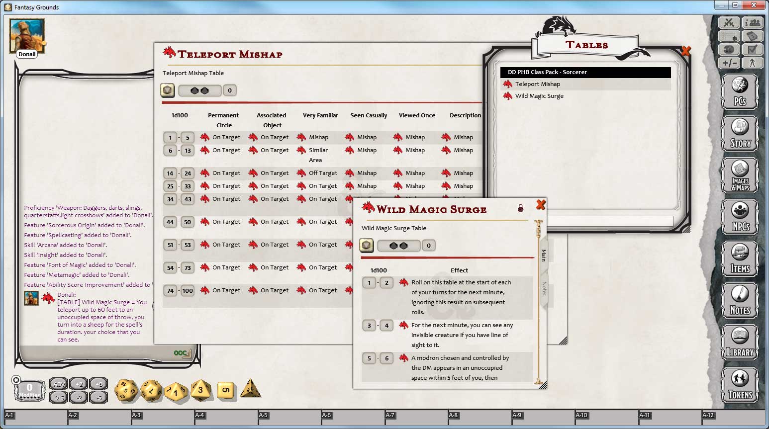 Fantasy Grounds - D&D Sorcerer Class Pack screenshot 5