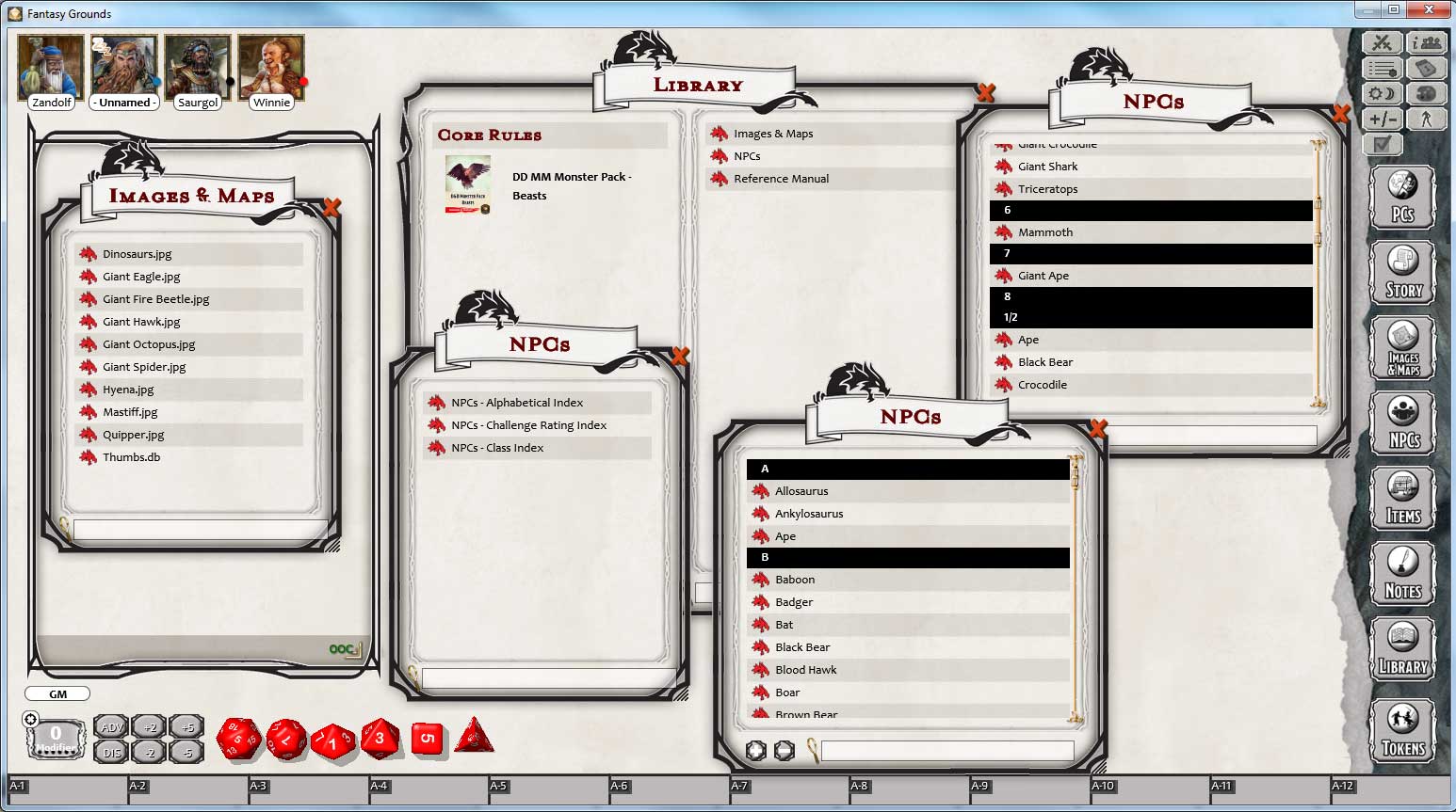 Fantasy Grounds - D&D Monster Pack - Beasts screenshot 3