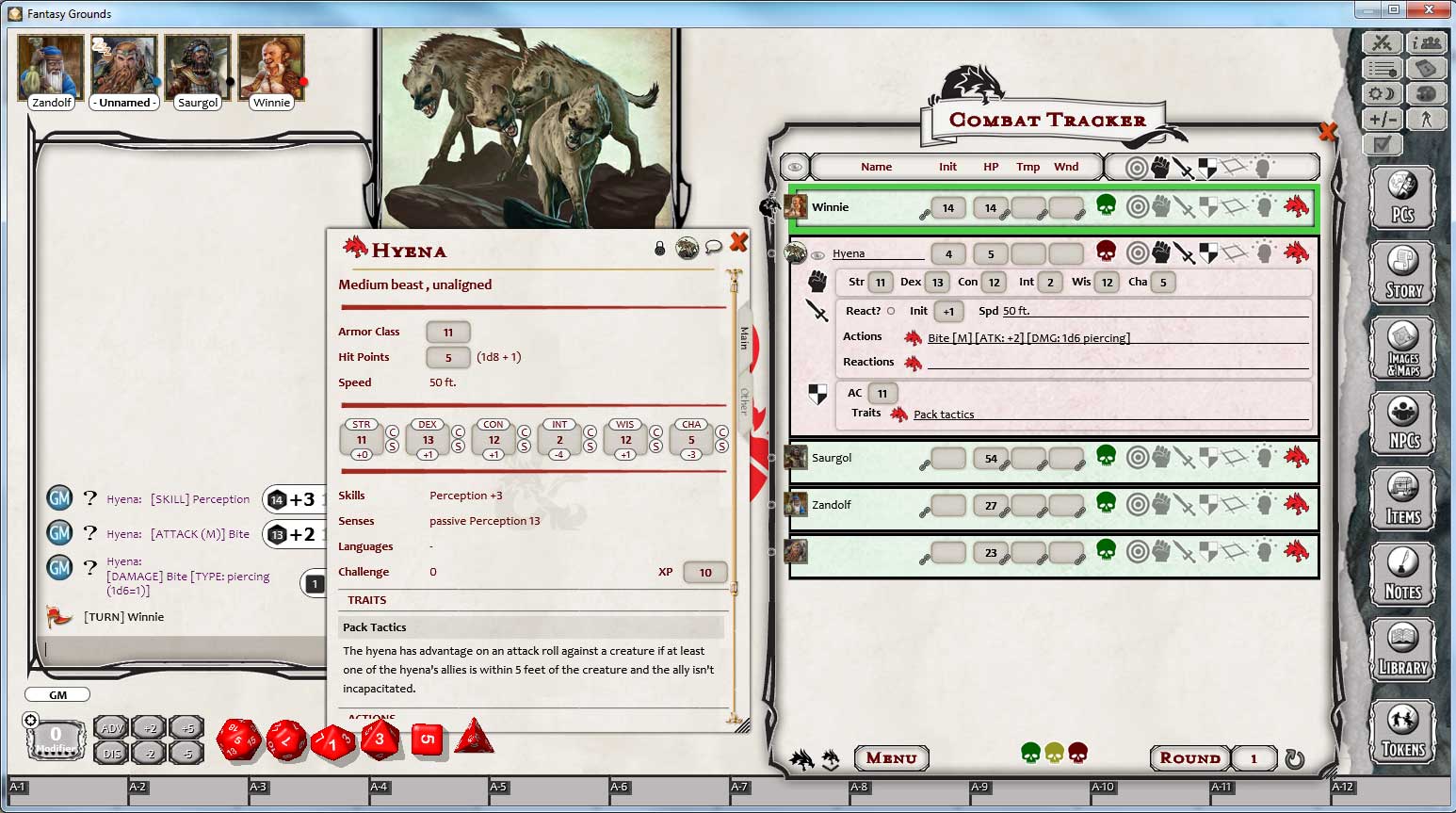 Fantasy Grounds - D&D Monster Pack - Beasts screenshot 1