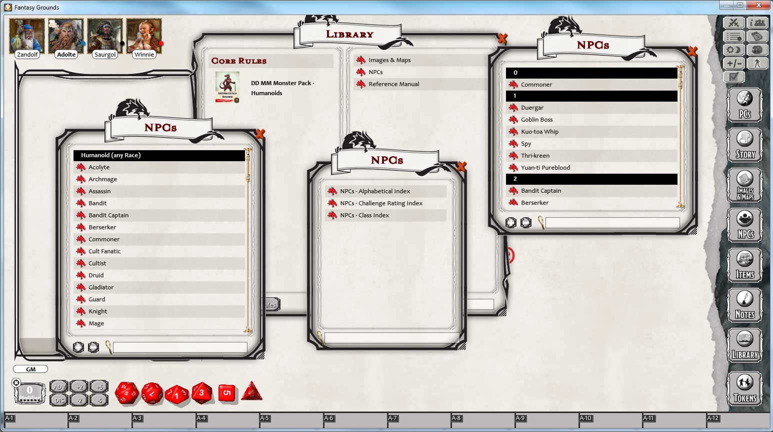 Fantasy Grounds - D&D Monster Pack - Humanoids screenshot 2