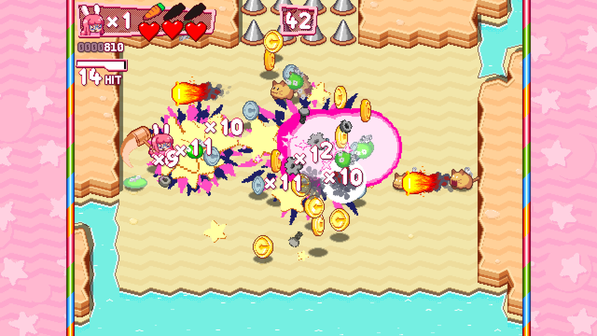 Hyper Bun Buster: Rocket Hammer Action screenshot 1