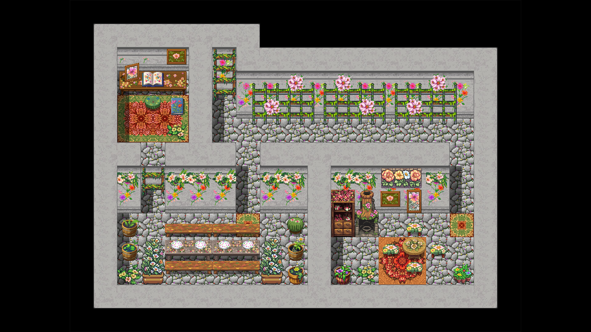 Steam：RPGツクールMZ - Emberatix - 花と植物のオブジェタイルセット