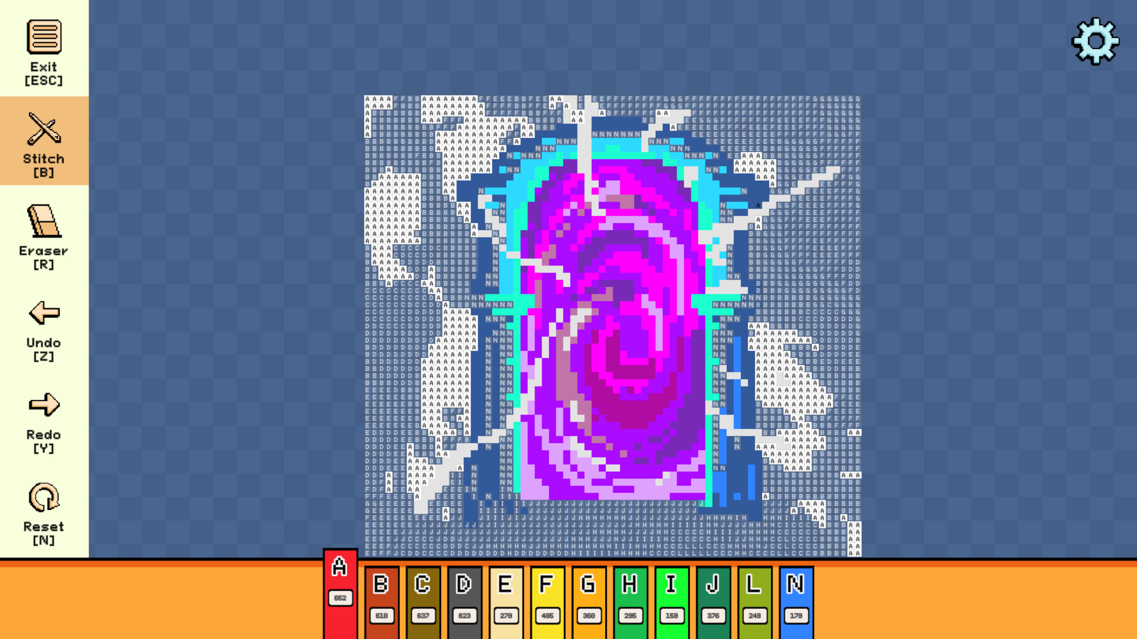 Pixel Cross Stitch - Enchanted Worlds Pack screenshot 1