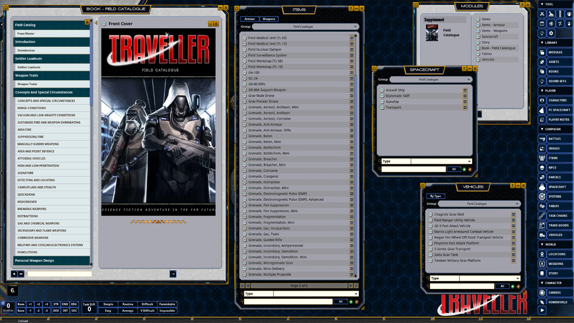 Fantasy Grounds - Field Catalogue screenshot 1
