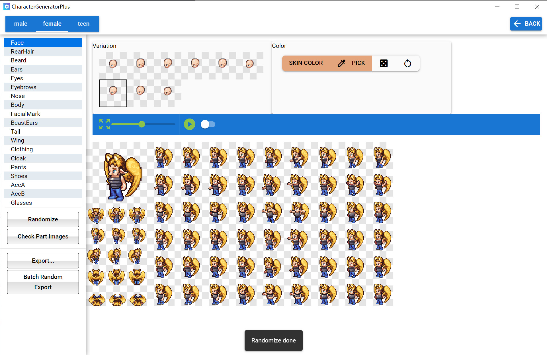 Character Generator Plus - LPC Character Resources screenshot 4