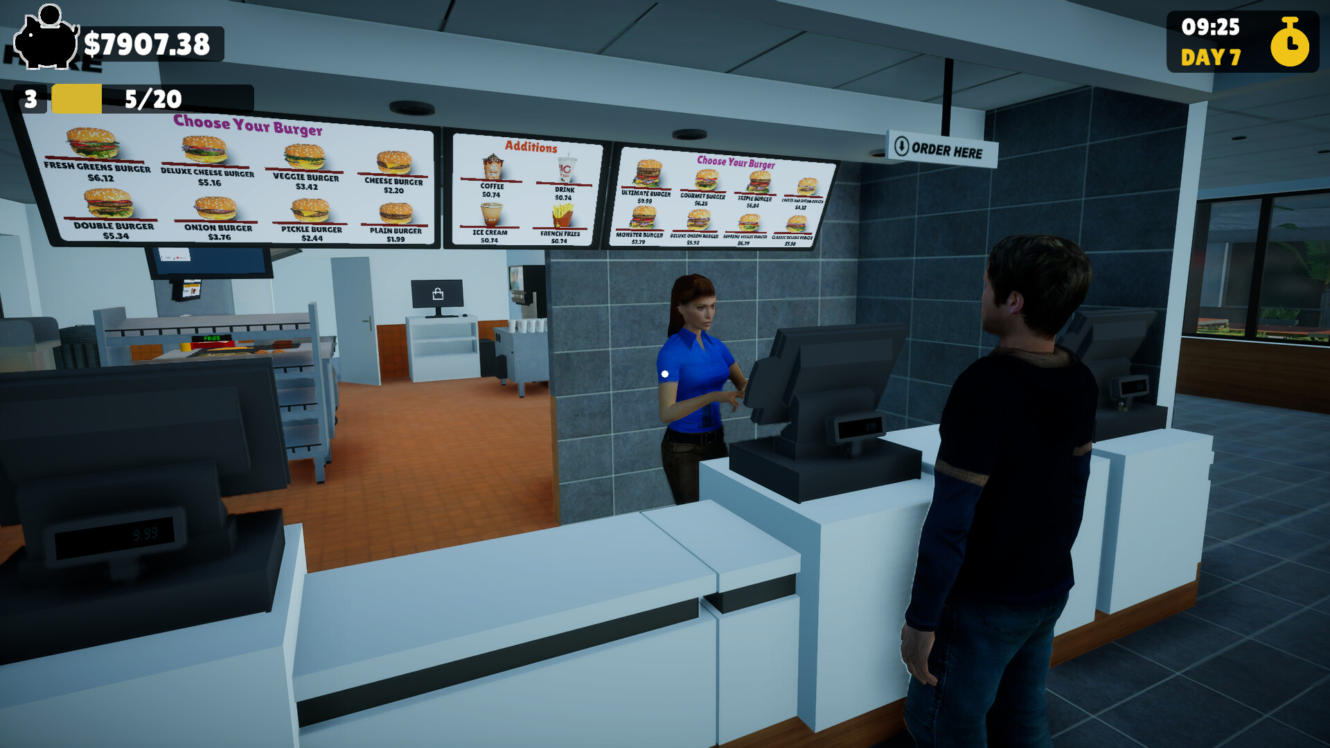 Burger Rush Simulator screenshot 3