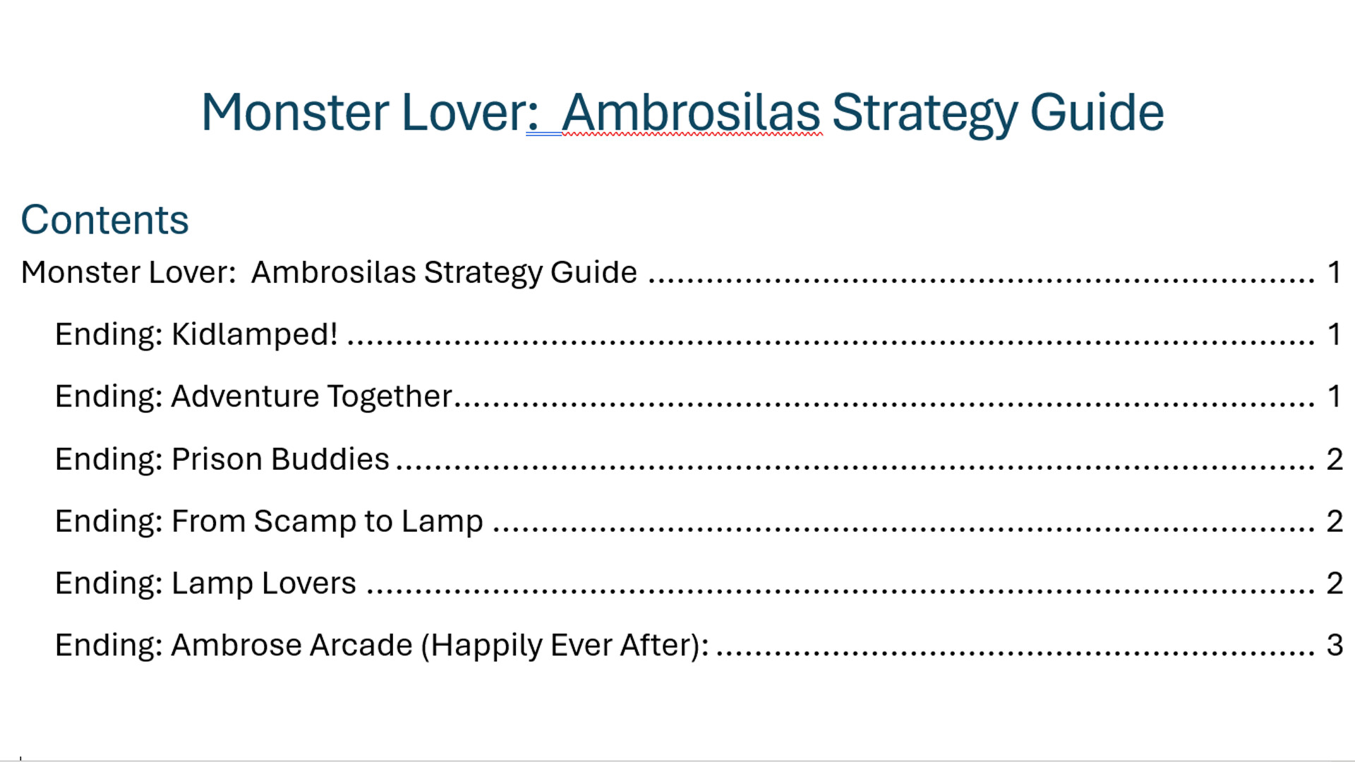 Monster Lover 2 Strategy Guide screenshot 1