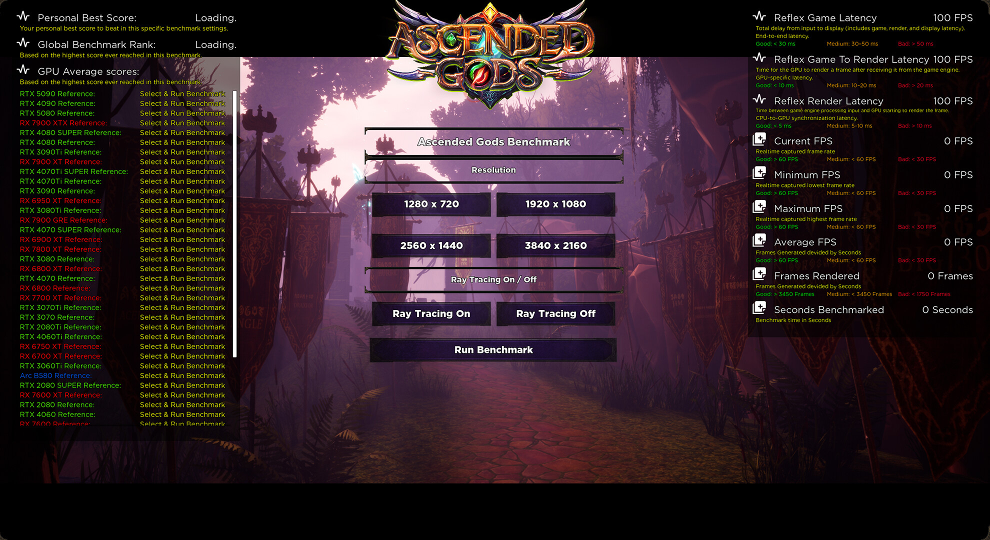 Ascended Gods: Benchmark screenshot 1
