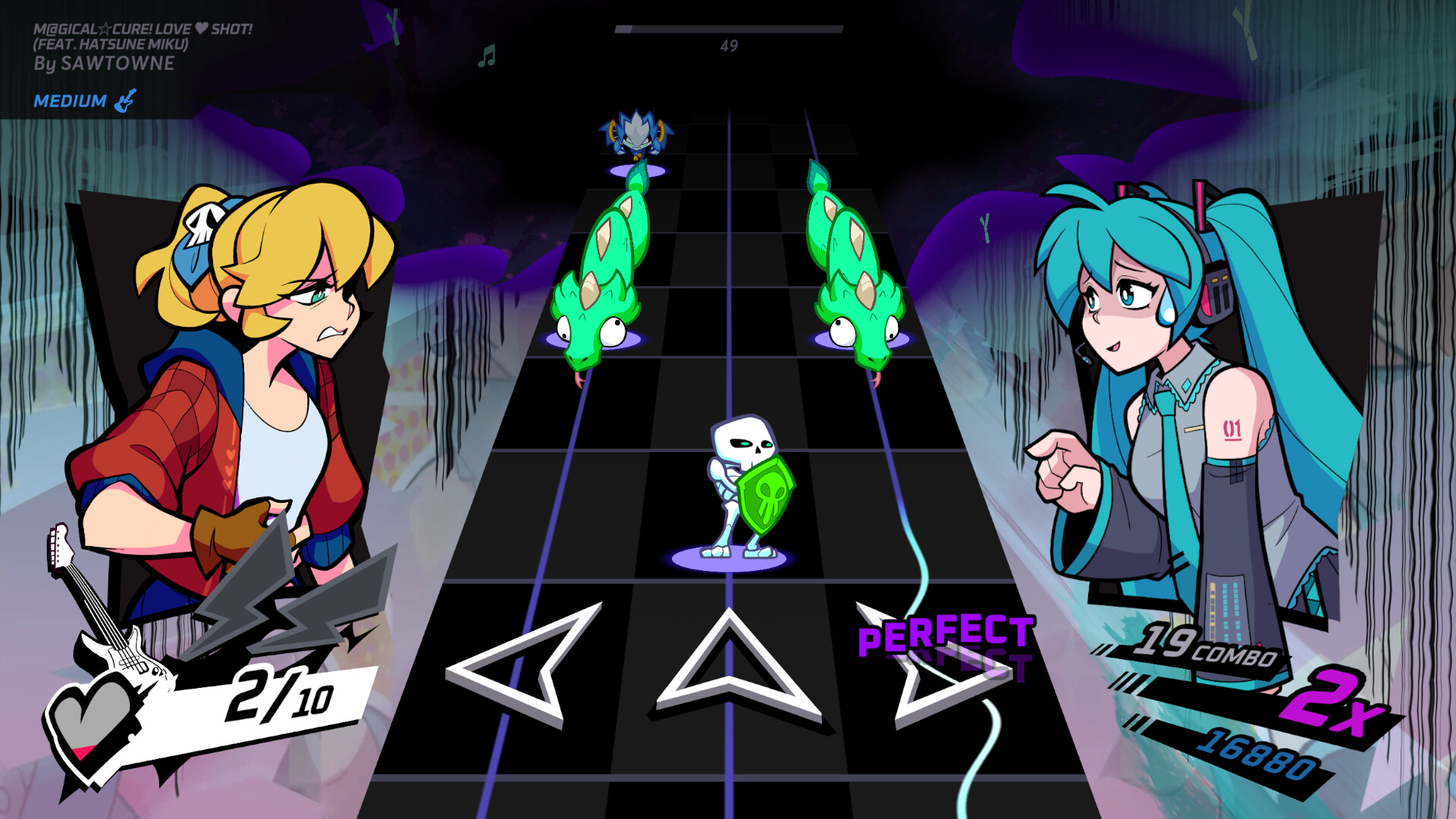 Steam：Rift of the NecroDancer：初音ミク―「M@GICAL☆CURE! LOVE