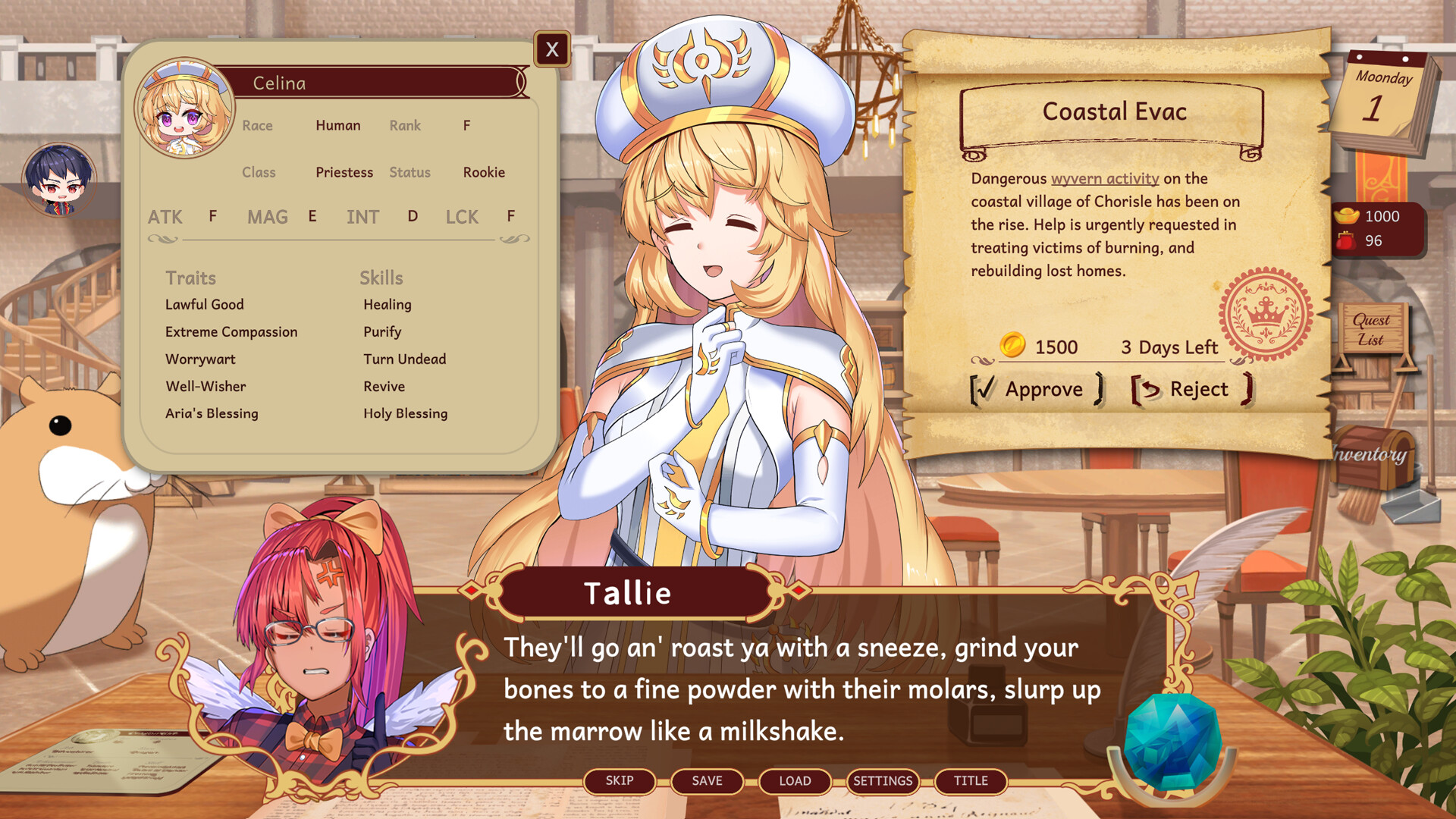 Adventure Guild Receptionist screenshot 1