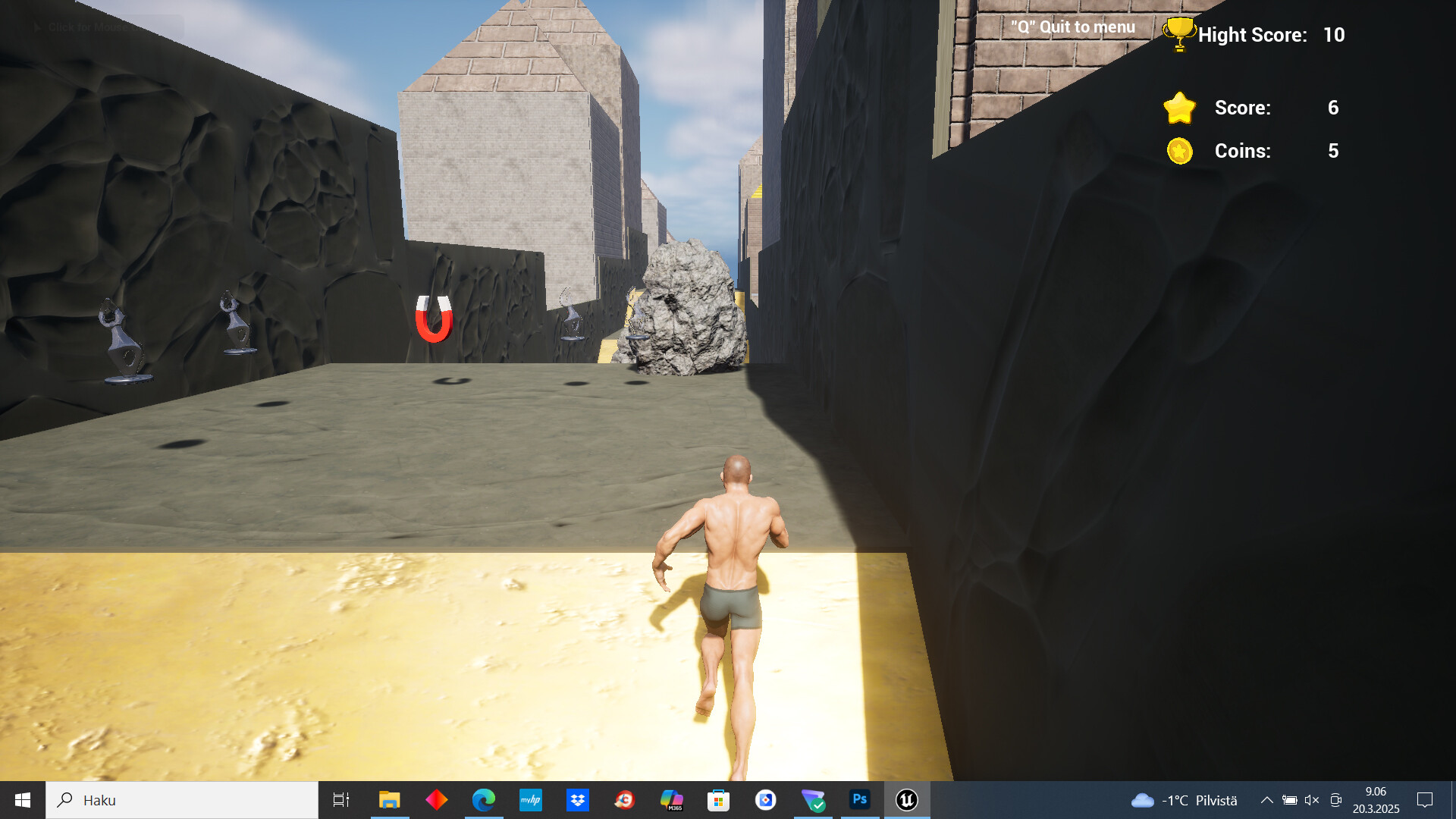 Man Without Clothes Runner screenshot 2