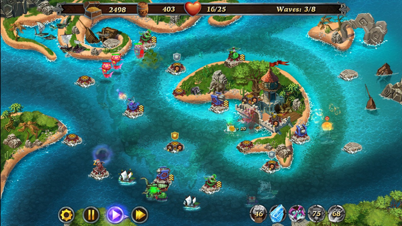 Fort Defense - Atlantic Ocean screenshot 1