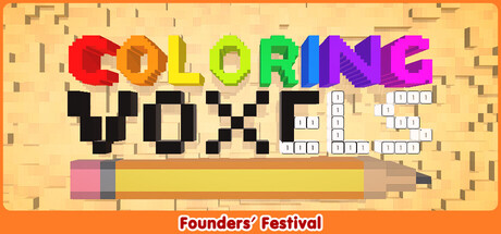 Coloring Voxels — Steam header